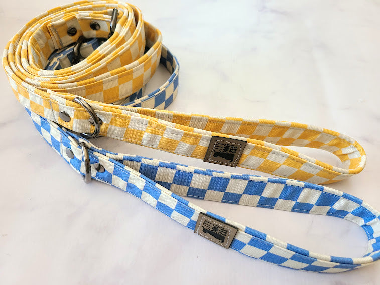 Checkered Sky - Checkered Butter Dog Collar