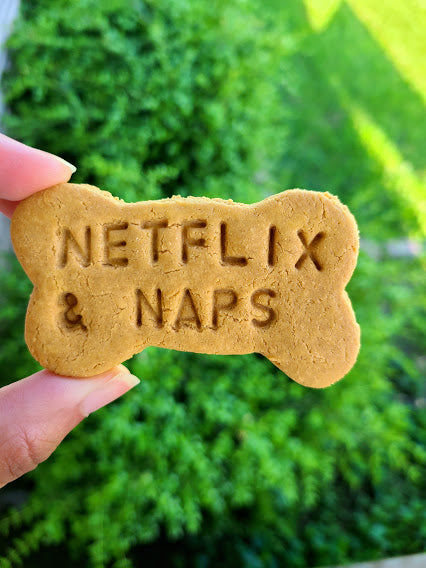 Netflix & Naps Peanut Butter Dog Treats - Grain Free - Dog Gift