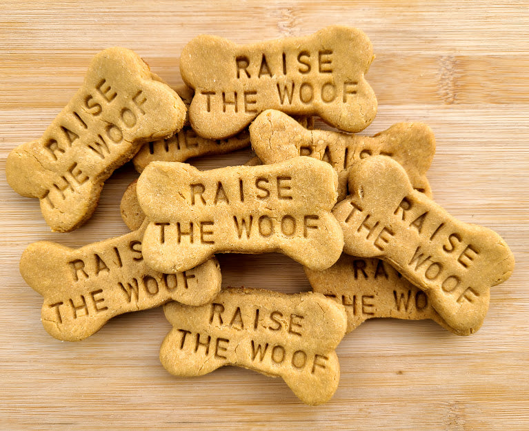 Raise the Woof Peanut Butter Dog Treats - Grain Free - Dog Gift