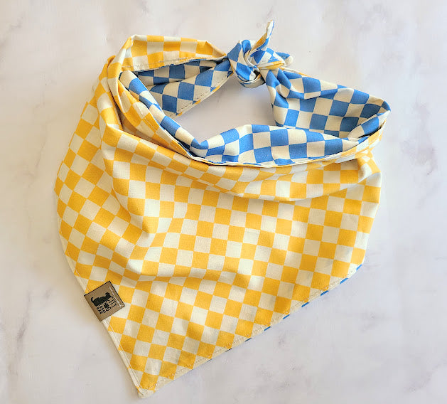Checkered Sky - Checkered Butter Dog Collar