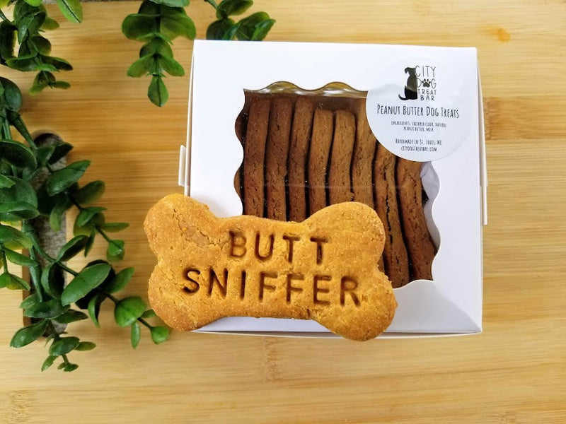 Butt Sniffer Peanut Butter Dog Treats - Grain Free - Dog Gift