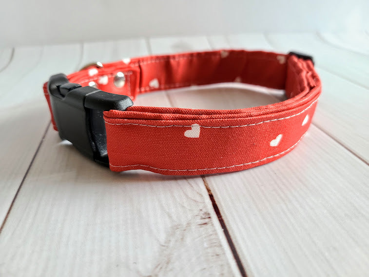 Cherry Hearts Dog Collar - Valentine&