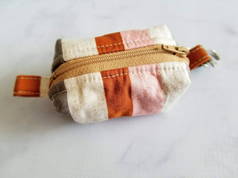 Cinnamon Stripe Waste Bag Holder